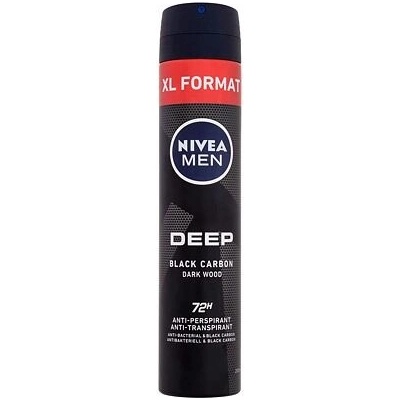 Nivea Men Deep Black Carbon 48H deospray 200 ml
