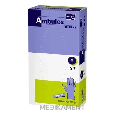 Ambulex NITRYL S fialové nitrilové nesterilné 100 ks