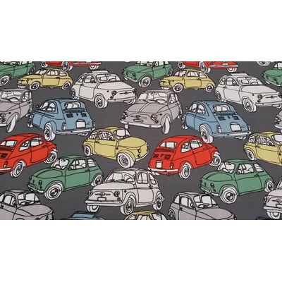 Dekoračná látka CARS gray šírka 140 cm