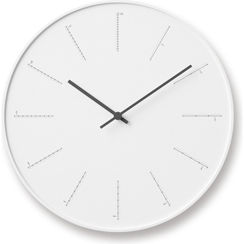 Lemnos Стенен часовник Divide бял (NL17-01 WH)