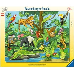 Ravensburger Пъзел Ravensburger от 11 части - Тропически животни (05140) - ozone