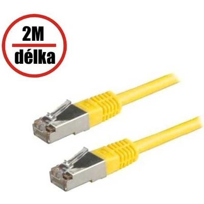 XtendLan NETXTE1611 patch, Cat 5e FTP, 2m, žlutý
