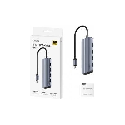 Cudy 6-IN-1 USB-C Hub with 4K HDMI