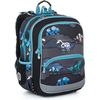 Topgal Ученическа раница Topgal с две отделения BAZI Механични животни