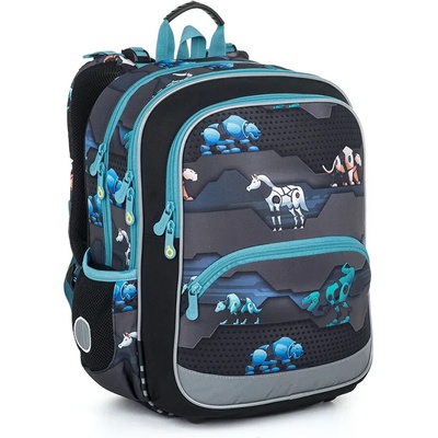 Topgal Ученическа раница Topgal с две отделения BAZI Механични животни