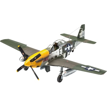 Revell Сглобяем модел Revell - Военен самолет Мустанг P-51D, Ранна версия (R03944)