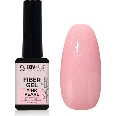 Expa nails Uv Led gel Fiber zpevňující gel se skelnými vlákny pink pearl 11 ml