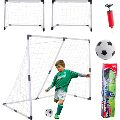 KIK Futbalová bránka 2v1 185x120x70cm
