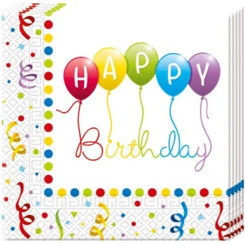 Image 1 of Procos Салфетки - Happy Birthday 20 бр