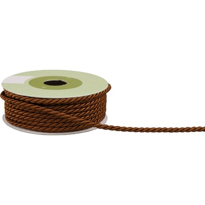 Provázek polyesterový 4mm x 4,6m vzor 2040 430-HNĚDÁ