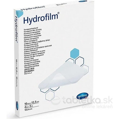 HYDROFILM samolepiaci transparentný obväz 10x12,5cm 10 ks