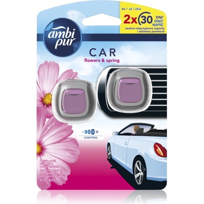 Ambi Pur Car Flowers&Spring ароматизатор за въздух за колата 2x2ml