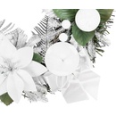 MagicHome Veniec Vianoce adventný biely 25 cm