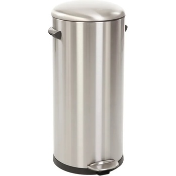 EKO-Europe Кош за отпадъци EKO BELLE DELUXE с педал (30 л) - хром мат (EKO 921730 - Matt s/s)