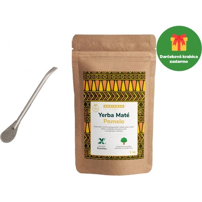 BrainMax Pure Organic Yerba Maté pomelo 1000 g