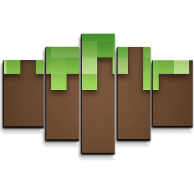 SABLIO Obraz 5-dílný Green Blocks 2 Varianta: 100x60cm
