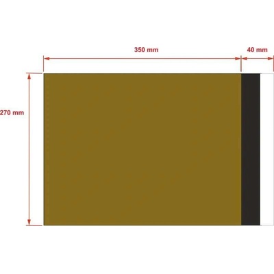 PLASTOVÉ OBÁLKY 270x350 mm zlaté od 10 ks