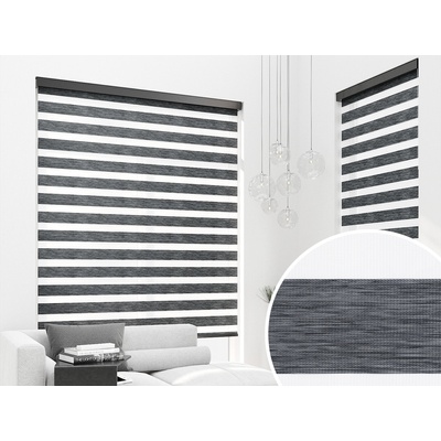 Zebra-shop Den a noc Maxi Premium Grafit melír BH 70 200x120 cm bílá vpravo