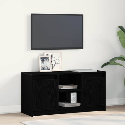 vidaXL ТВ Единици Черно 100 x 34 x 50 см Инженерно дърво (873917)