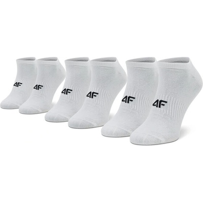 4F Комплект 3 чифта къси чорапи мъжки 4f h4l22-som301 Бял (h4l22-som301)