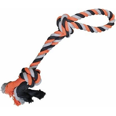 HipHop bavlněné 2 knoty 60 cm 450 g šedá tm.šedá oranžová