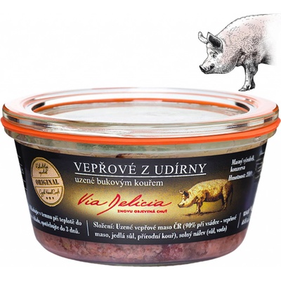 Vepřové maso z udírny uzené bukovým kouřem 210 g