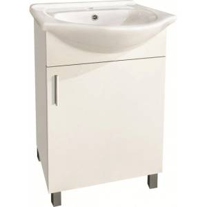 Inter Ceramic Долен шкаф за баня ICP 5035, Inter Ceramic, PVC, бял, с умивалник, 50x43x85см (5035)