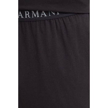 Emporio Armani Underwear Пижама Emporio Armani Underwear мъжка в черно с изчистен дизайн 111789 4F720 (111789.4F720)