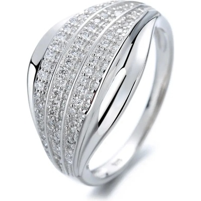 Majya Stříbrný prsten RITA zdobený zirkony 10056 7