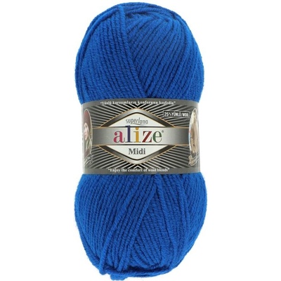 Alize Superlana Midi 141 kráľovská modrá