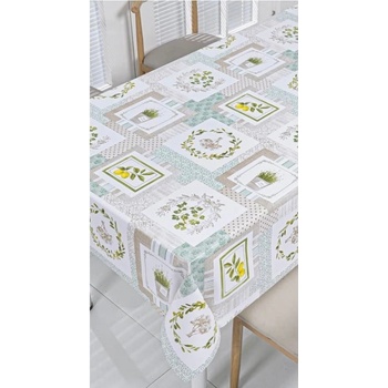 Obrus PVC 3581566, metráž, 20 m x 140 cm, bylinky s citrónmi, IMPOL TRADE