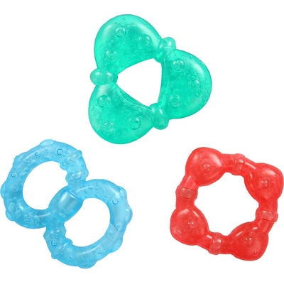 Bright Starts Hryzadlo plnené vodou tvary Stay Cool Teethers 3m+ (3ks)