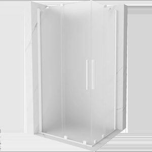 Mexen Velar Duo плъзгаща душ кабина 90 x 80 см, матирано стъкло, бяло - 871-090-080-32-20 (871-090-080-32-20)