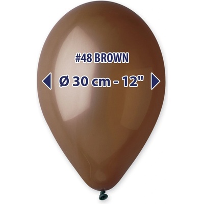 Balónek hnědý 30 cm