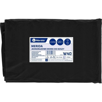 Merida pytle LDPE 38µm 120l 50ks černé