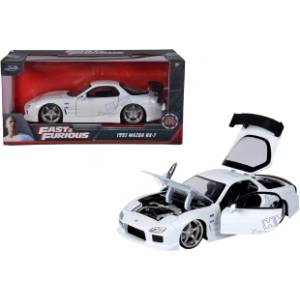 Jada Модели на автомобили и мотоциклети модел 1/24 Fast & Furious Mazda RX-7 White - 1: 24 ( délka cca 19 (TRS3057-3999)