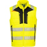 Portwest hi-vis dx479 / Софтшел светлоотразителна жилетка - hv жълто/черно 4xl (dx479ybr4xl)