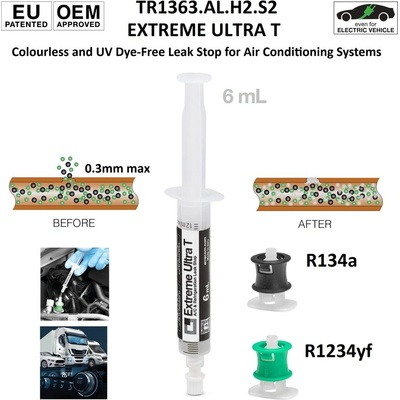 Errecom - Италия EXTREME ULTRA T R134a и R1234yf - препарат за спиране на течове в A/C системи с 2 адаптера ; ERRECOM TR1363. AL. H2. S2