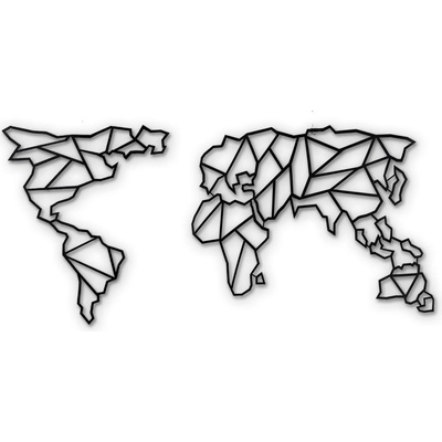 Bystag Декорация за стена Карта на света Прозрачна, 85 x 170 cm - Bystag (805BSG1085)