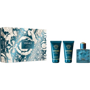 Versace Комплект Eros - Тоалетна вода, Душ гел и Балсам за след бръснене, 3 х 50 ml - baby