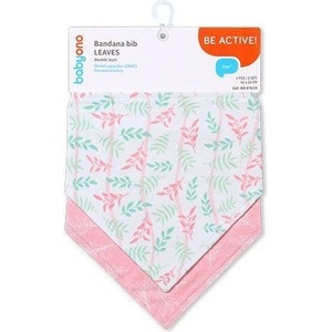 Babyono Лигавник-бандана BabyOno - Be Active, 2 броя, Leaves (5901435414903) - ozone