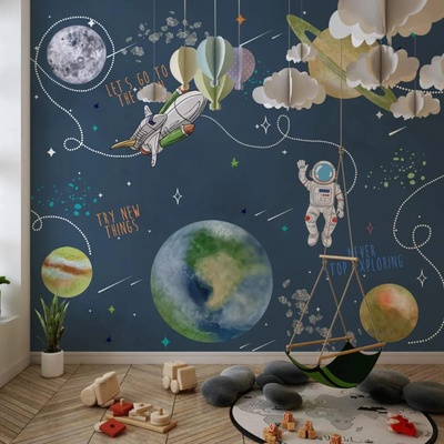 Decono Детски Фототапет Космос