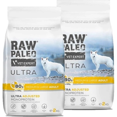 Vetexpert Raw Paleo Turkey Adult Medium Large 2 x 10 kg