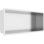 BALNEO Вградена правоъгълна ниша Balneo Wall-Box One с рамка 45x20x10 см, инокс (B0101010110-2)
