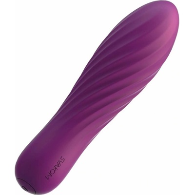 Svakom fialový Silikonový s drážkovaným tělem Tulip 10,6 cm 2,6 cm