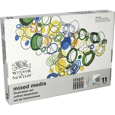 Kreativní sada WINSOR & NEWTON Mixed Media Illustration, 11 ks