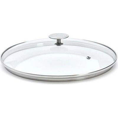 de Buyer Poklice na hrnce 3428.28 ALCHIMY průměr 28 cm skleněná hrana z nerezové oceli hluboký lem