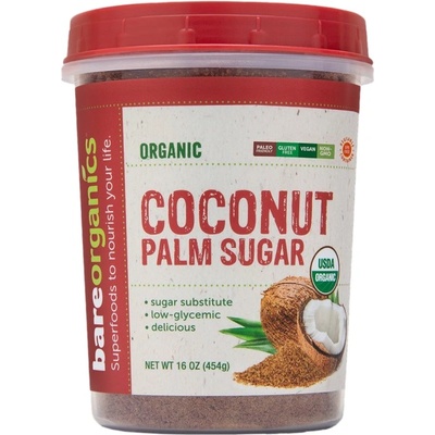 bareorganics Coconut Palm Sugar [454 грама]