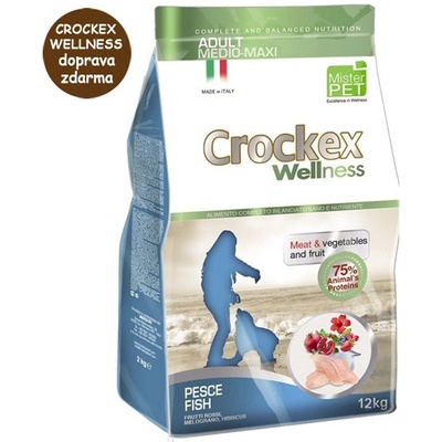 Mister Pet Crockex wellness Adult Medium MAXI FISH RICE LOW GRAIN 12 kg