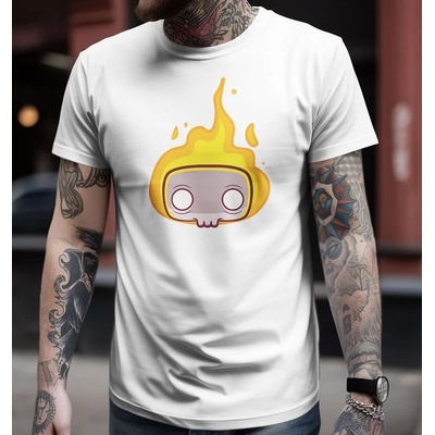 Bullshirt.sk pánske tričko Burn biele